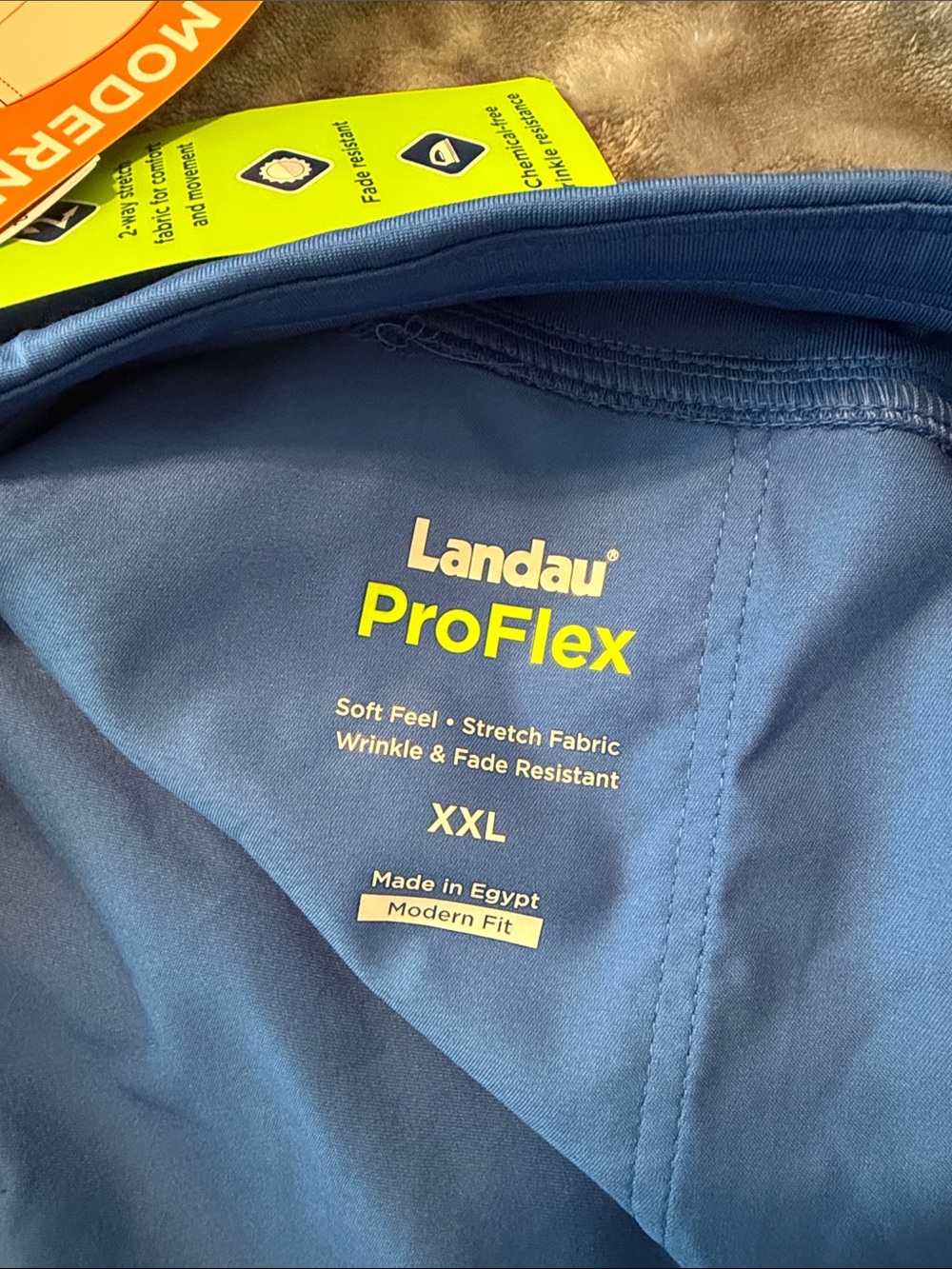 Landau ProFlex Royal Blue Stretch Scrub Leggings - Picture 4 of 5
